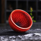 Spiral Jian Zhan Tenmoku Tea Cup