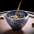 Blue Feather Jianzhan Tenmoku Tea Cup