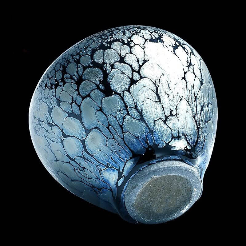 Blue Feather Jianzhan Tenmoku Tea Cup