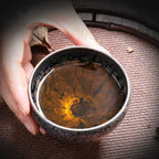 Blue Feather Jianzhan Tenmoku Tea Cup