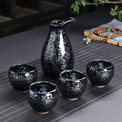 cells glazed sake set