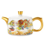 Golden Dragon Tenmoku Jian Zhan Teapot