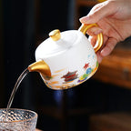 Golden Dragon Tenmoku Jian Zhan Teapot