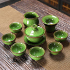 Matcha Green Tenmoku Jian Zhan Tea Set