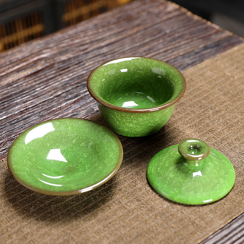 Matcha Green Tenmoku Jian Zhan Tea Set