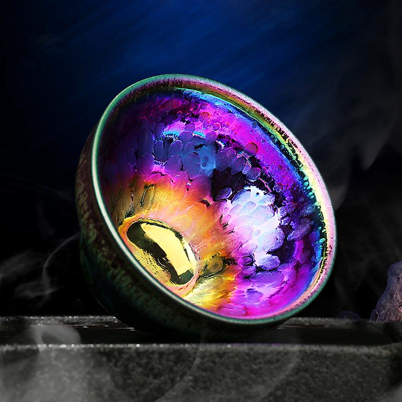 Rainbow Chawan Tenmoku Tea Bowl