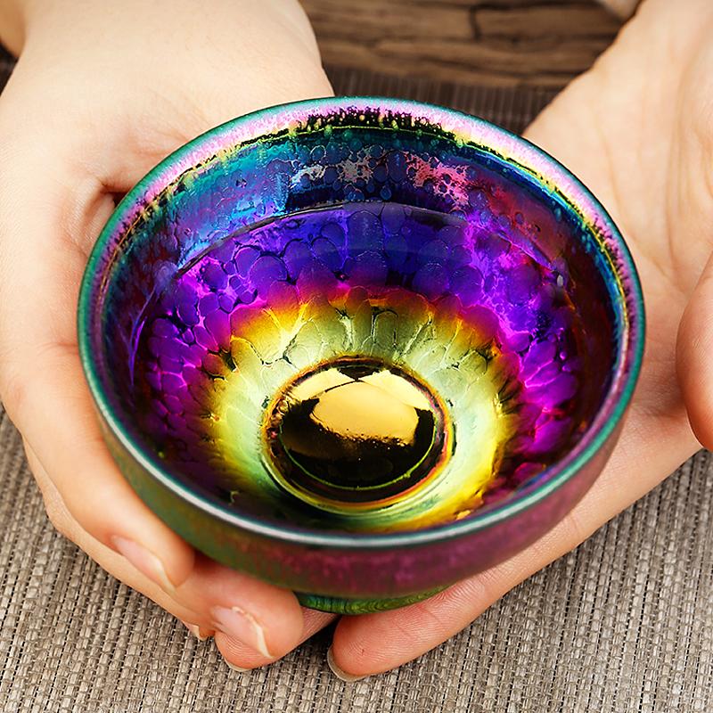 Rainbow Chawan Tenmoku Tea Bowl