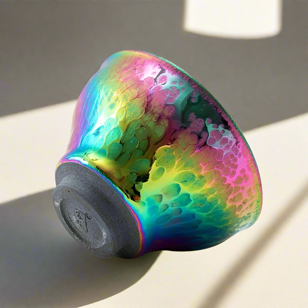 Rainbow Chawan Tenmoku Tea Bowl