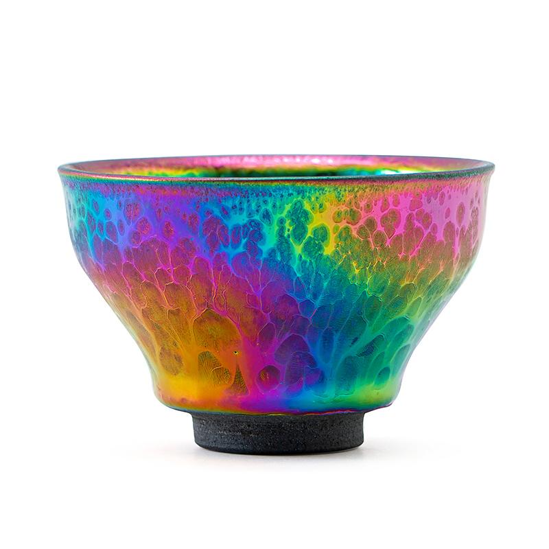 Rainbow Chawan Tenmoku Tea Bowl