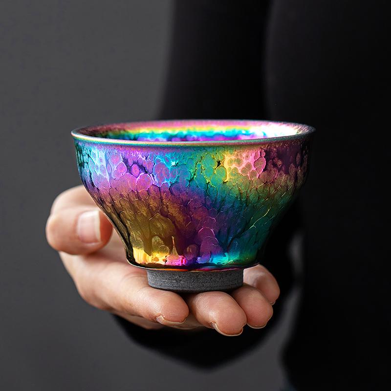 Rainbow Chawan Tenmoku Tea Bowl