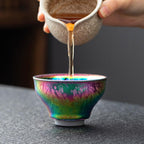 Rainbow Chawan Tenmoku Tea Bowl