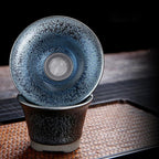 Flowery Tenmoku Jian Zhan Tea Set