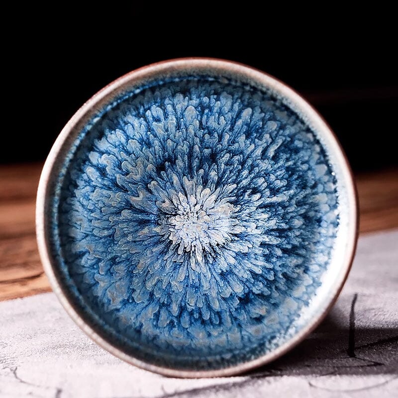 Ashen Bloom Jian Zhan Tenmoku Tea Cup