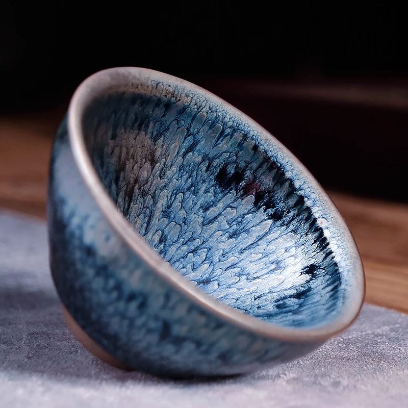 Ashen Bloom Jian Zhan Tenmoku Tea Cup