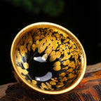 Gold Spot Jian Zhan Tenmoku Tea Cup