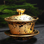 Gold Spots Tenmoku Jian Zhan Tea Set