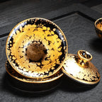 Gold Spots Tenmoku Jian Zhan Tea Set