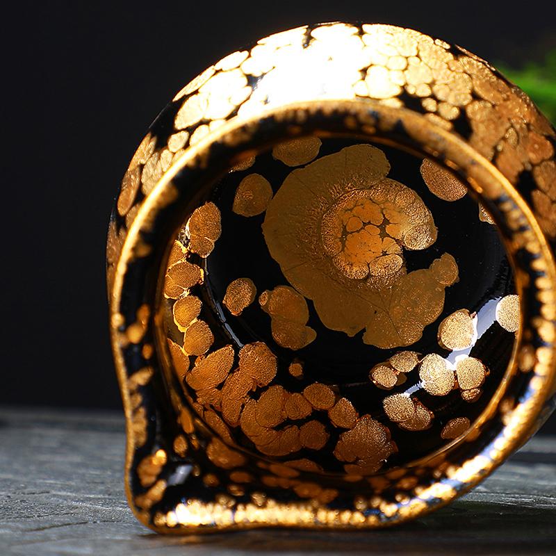 Gold Spots Tenmoku Jian Zhan Tea Set
