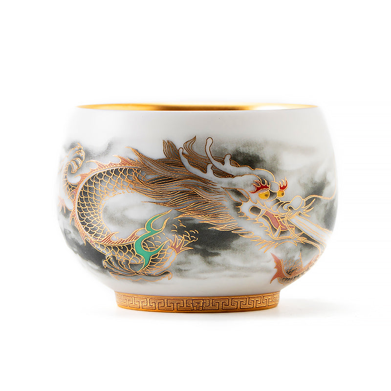 Azure Seraph Jian Zhan Tenmoku Tea Cup