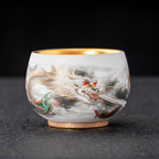 Azure Seraph Jian Zhan Tenmoku Tea Cup