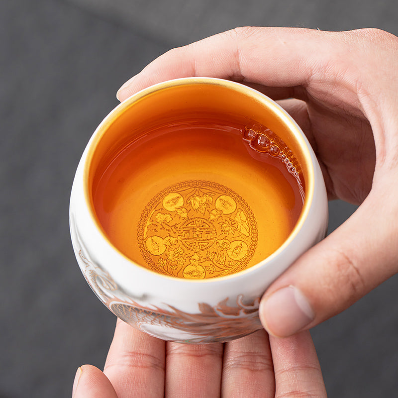 Azure Seraph Jian Zhan Tenmoku Tea Cup