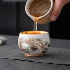 Azure Seraph Jian Zhan Tenmoku Tea Cup
