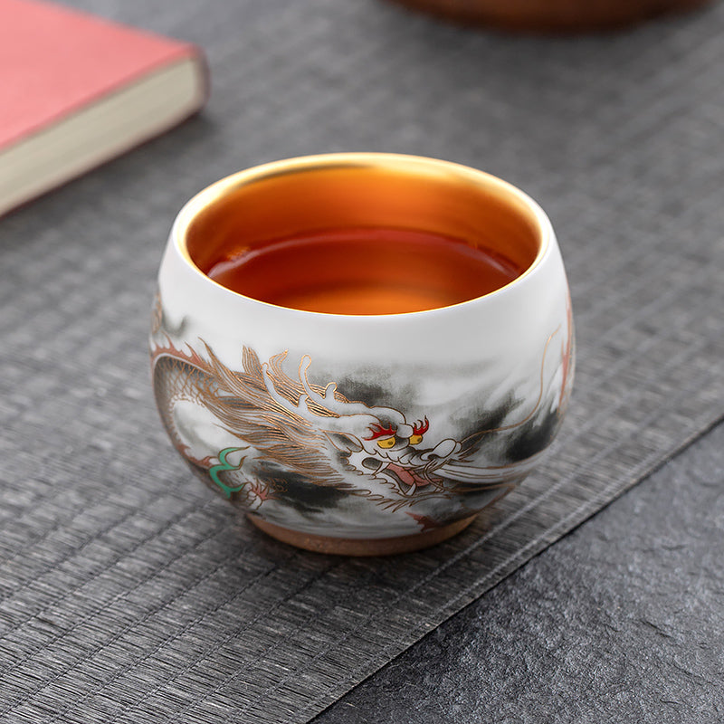 Azure Seraph Jian Zhan Tenmoku Tea Cup