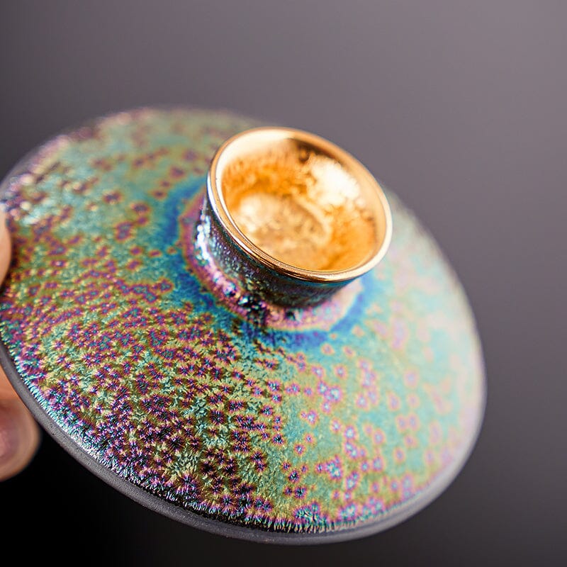 Golden Tenmoku Jian Zhan Tea Set