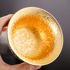 Golden Tenmoku Jian Zhan Tea Set