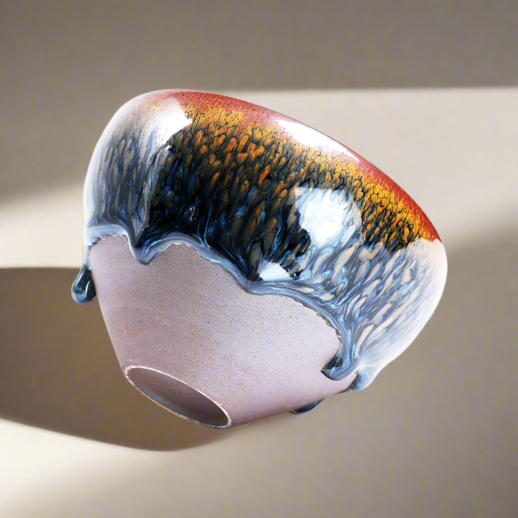 Boreal Glaze Jian Zhan Tenmoku Tea Cup