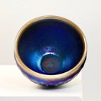 Tenmoku Jianzhan Ceramic bowl with blue and white pattern