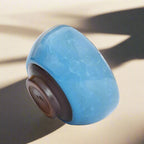 Sky Blue Jian Zhan Tenmoku Tea Cup