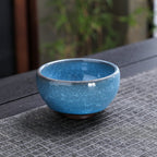 Sky Blue Jian Zhan Tenmoku Tea Cup