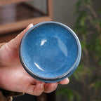 Sky Blue Jian Zhan Tenmoku Tea Cup