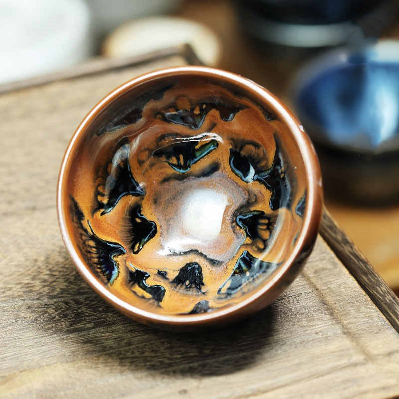 Landscape Jian Zhan Tenmoku Tea Cup