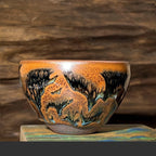 Landscape Jian Zhan Tenmoku Tea Cup