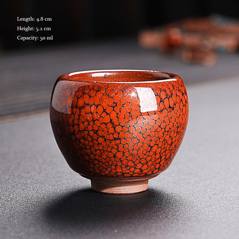 orange glazed sake set