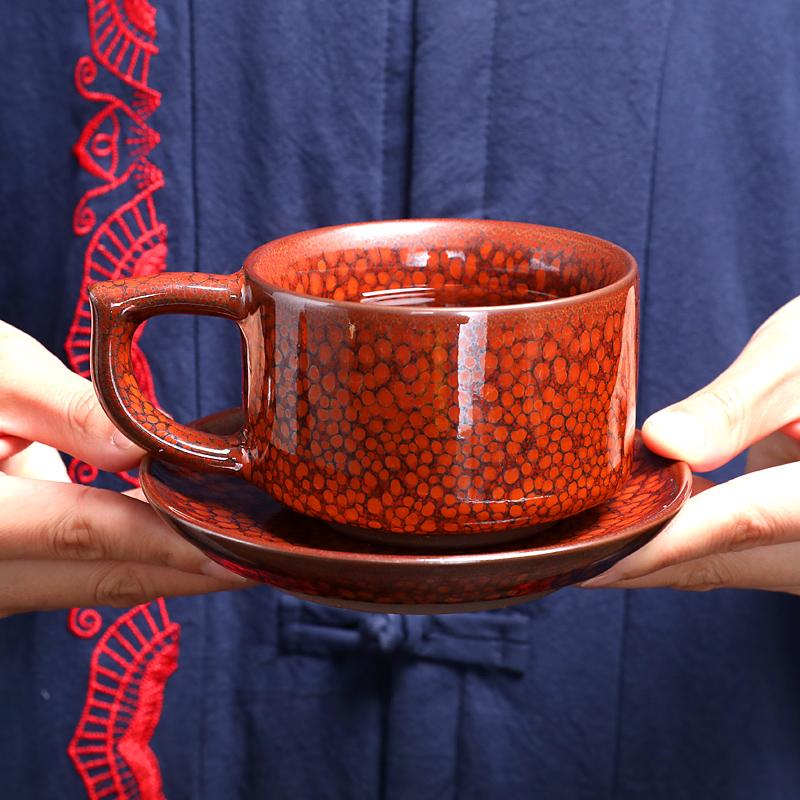 Sunset Jian Zhan Tenmoku Coffee Cup