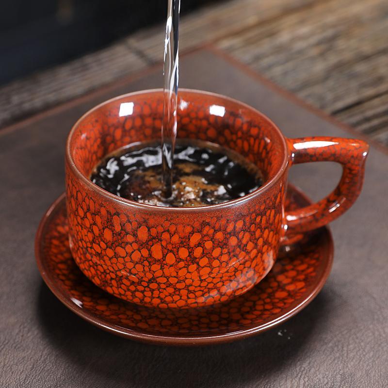 Sunset Jian Zhan Tenmoku Coffee Cup