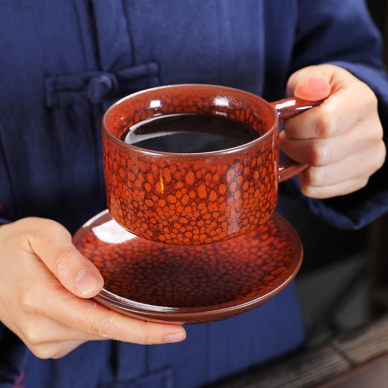 Sunset Jian Zhan Tenmoku Coffee Cup