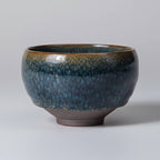 Partridge Jianzhan Tenmoku Glaze Pottery Tea Bowl