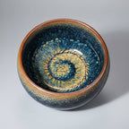 Partridge Jianzhan Tenmoku Glaze Pottery Tea Bowl