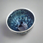 peacock jian zhan tenmoku ware tea cup