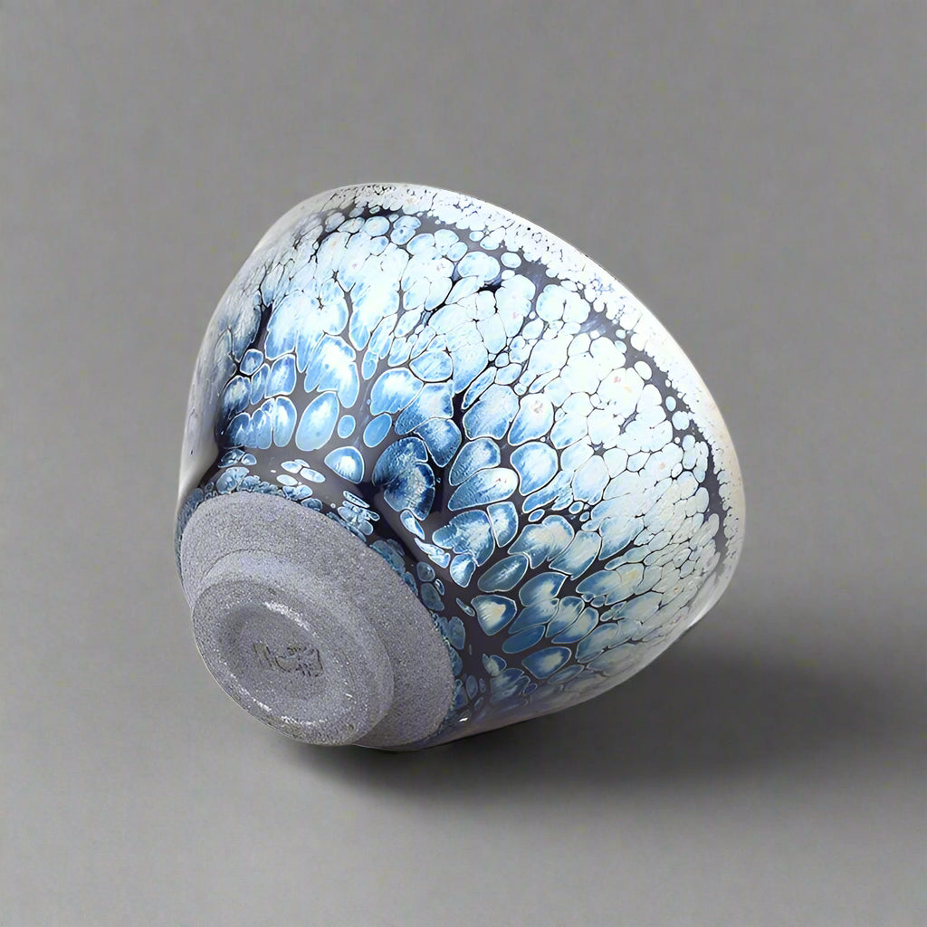 peacock jian zhan tenmoku ware tea cup