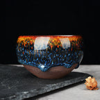 Blue Peacock Jianzhan Tenmoku Tea Bowl