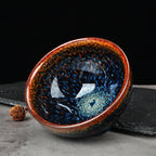 Blue Peacock Jianzhan Tenmoku Tea Bowl