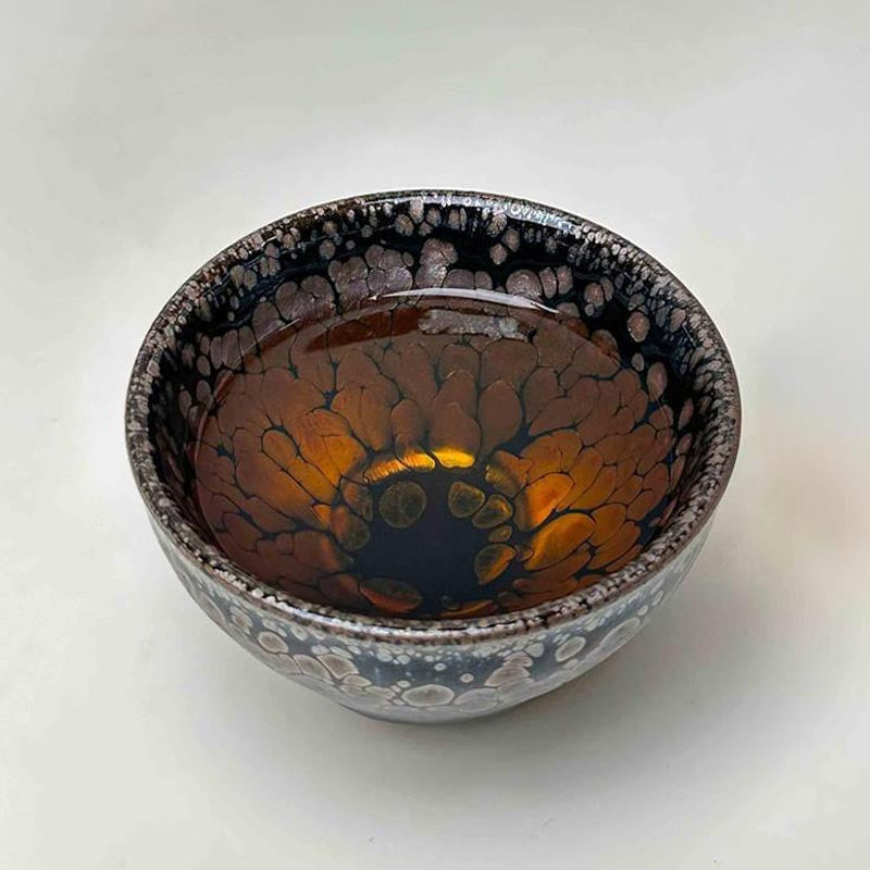 Flower Yuteki Tenmoku Jian Zhan Tea Cup