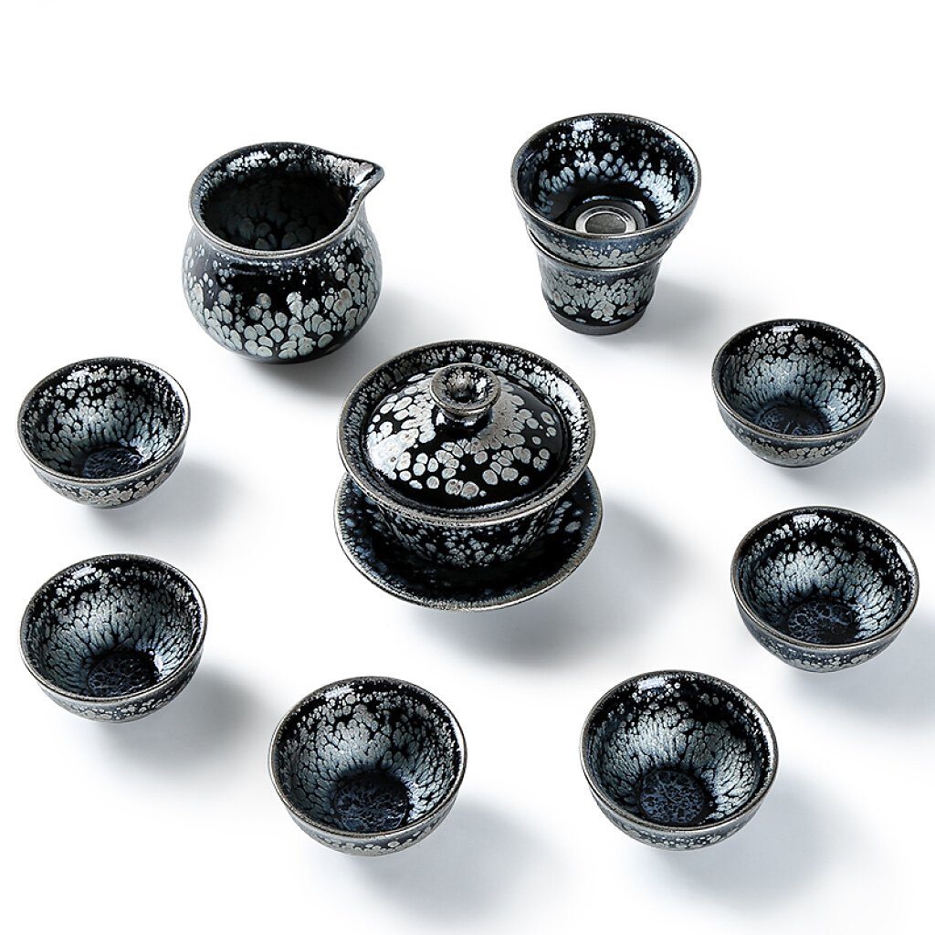 Oil Spots Tenmoku Jian Zhan Tea Set
