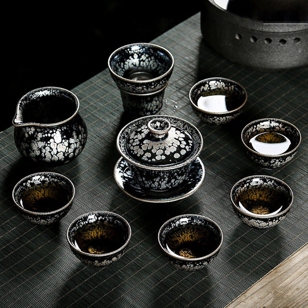 Oil Spots Tenmoku Jian Zhan Tea Set