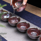 Sunset Tenmoku Jian Zhan Tea Set